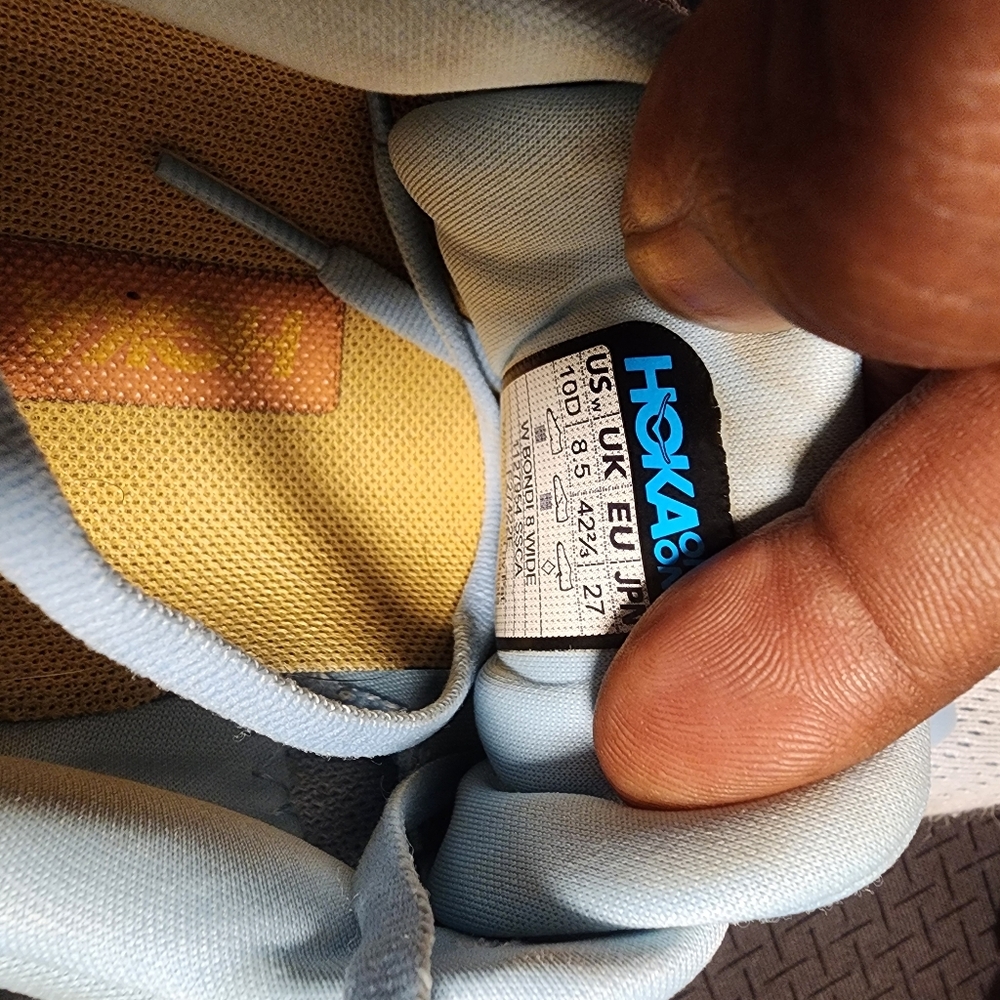 HOKA Blue and Yellow Running Shoes - Picture 5 of 5